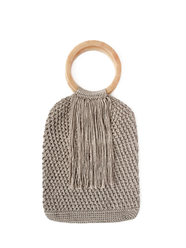 Sac Maya à franges - Beige
